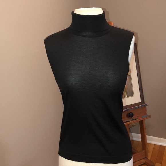 Hermes Tops - HERMÈS SILK BLACK SHELL IN MINT CONDITION